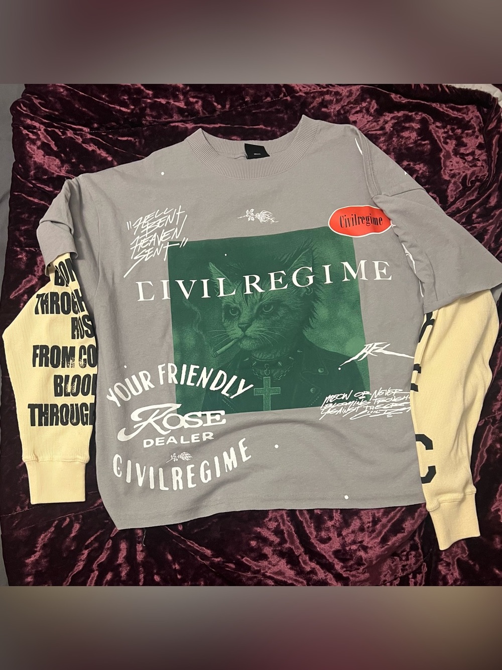 Civil Regime Rose Dealer 199X Twofer In Ash Grey/Butter